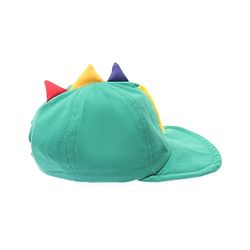 Babyhug 100% Cotton Woven Baseball Cap With Text Embroidery Green - Diameter 14.5 cm