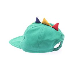 Babyhug 100% Cotton Woven Baseball Cap With Text Embroidery Green - Diameter 14.5 cm