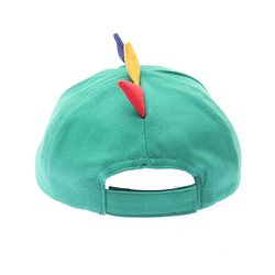 Babyhug 100% Cotton Woven Baseball Cap With Text Embroidery Green - Diameter 14.5 cm