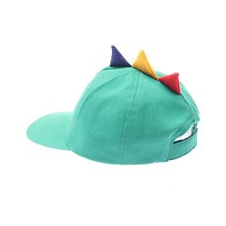 Babyhug 100% Cotton Woven Baseball Cap With Text Embroidery Green - Diameter 14.5 cm