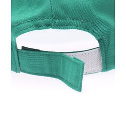 Babyhug 100% Cotton Woven Baseball Cap With Text Embroidery Green - Diameter 14.5 cm