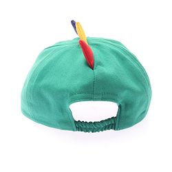 Babyhug 100% Cotton Woven Baseball Cap With Text Embroidery Green - Diameter 14.5 cm