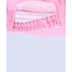 Babyhug Cotton Woven Baseball Cap With Text Embroidery Pink - Diameter 17 cm