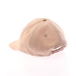 Babyhug 100% Cotton Woven Text Embroidered Baseball Cap Light Brown - Diameter 19 cm