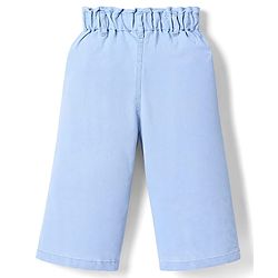 Babyhug Disney Denim Woven Full Length Jeans With Minnie Mouse Graphic - Blue