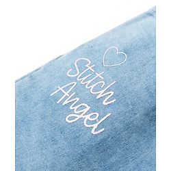 Babyhug Disney Denim Woven Full Length Jeans With Stitch Graphics - Blue