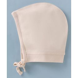 Babyhug 100% Cotton Interlock Knit Printed Cap Pack of 2 White - Diameter 19 cm