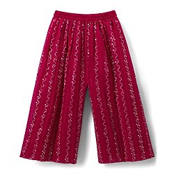 Babyhug Georgette Woven  Sleeveless Floral Embroidered Kurti & Sharara Set With Dupatta - Fuchsia