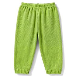Babyhug Knit Full Sleeves Striped Sweater Set - Green