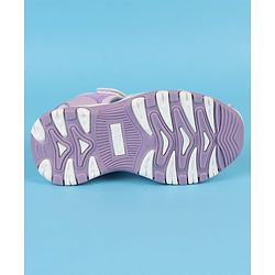 Cute Walk by Babyhug Velcro Closure Solid Sandals - Purple