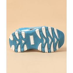 Cute Walk by Babyhug Velcro Closure Text Applique Sandal - Light Blue