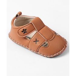 Cute Walk by Babyhug Velcro Closure Booties - Brown