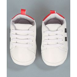 Cute Walk by Babyhug Lace Up Closure Booties - White