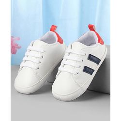Cute Walk by Babyhug Lace Up Closure Booties - White