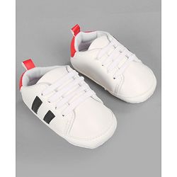 Cute Walk by Babyhug Lace Up Closure Booties - White