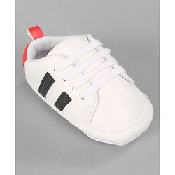 Cute Walk by Babyhug Lace Up Closure Booties - White
