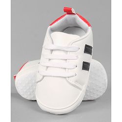 Cute Walk by Babyhug Lace Up Closure Booties - White