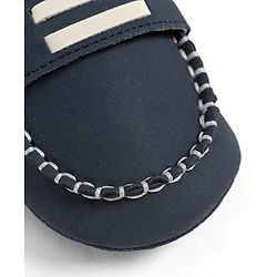 Cute Walk by Babyhug Velcro Closure Solid Booties - Blue