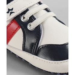 Cute Walk by Babyhug Velcro Closure Solid Booties - Navy Blue