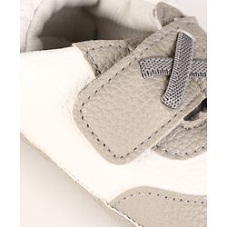 Cute Walk by Babyhug Velcro Closure Solid Booties - Grey