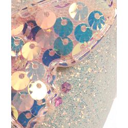 Cute Walk by Babyhug Velcro Closure Butterfly Applique Sequinned Booties With Glitter - Pink