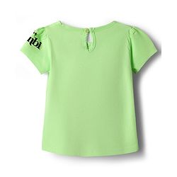Babyhug Disney Single Jersey Knit Half Sleeve T-Shirt with Bambi Graphics Green 3-6 Months