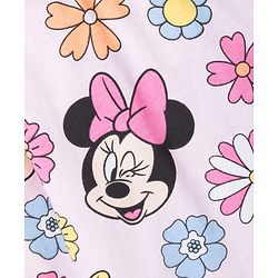 Babyhug Disney Single Jersey Knit Full Sleeves Co-Ord T-Shirt &  Pyjama Night Suit With Minnie Mouse Graphics - Multicolor