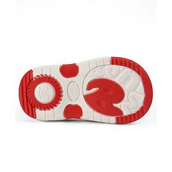 Cute Walk by Babyhug Velcro Closure Sandals with Pineapple Applique - Orange