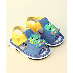 Cute Walk by Babyhug Velcro Closure Sandal With Dino Applique - Blue