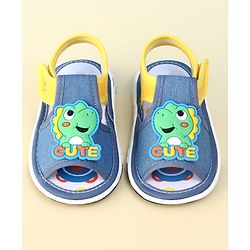 Cute Walk by Babyhug Velcro Closure Sandal With Dino Applique - Blue