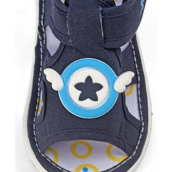 Cute Walk by Babyhug Velcro Closure Sandals with Applique - Navy Blue