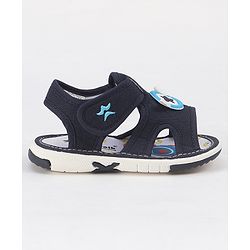 Cute Walk by Babyhug Velcro Closure Sandals with Applique - Navy Blue