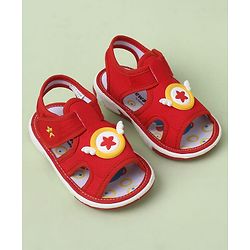 Cute Walk by Babyhug Velcro Closure Sandals with Applique - Navy Blue