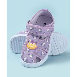 Cute Walk by Babyhug Velcro Closure Sandals with Elephant Print - Pink