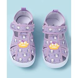 Cute Walk by Babyhug Velcro Closure Sandals with Elephant Print - Pink