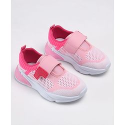 Cute Walk by Babyhug Velcro Closure Solid Sneakers - Pink