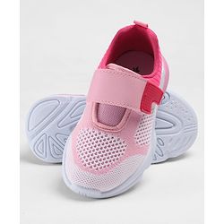Cute Walk by Babyhug Velcro Closure Solid Sneakers - Pink