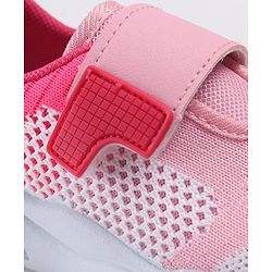 Cute Walk by Babyhug Velcro Closure Solid Sneakers - Pink