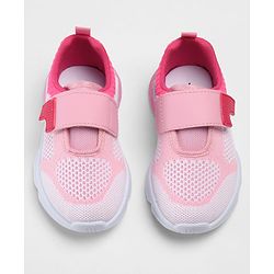 Cute Walk by Babyhug Velcro Closure Solid Sneakers - Pink