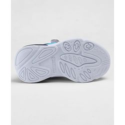 Cute Walk by Babyhug Velcro Closure Sneakers With JCB Applique - Navy Blue