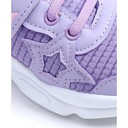 Cute Walk by Babyhug Velcro Closure Solid Sneaker Shoes - Purple