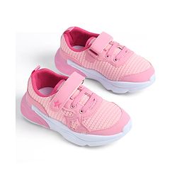 Cute Walk by Babyhug Velcro Closure Solid Sneaker Shoes - Purple