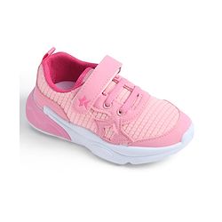 Cute Walk by Babyhug Velcro Closure Solid Sneaker Shoes - Purple