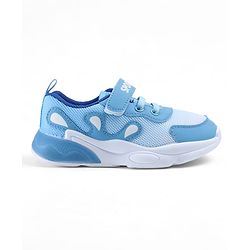 Cute Walk by Babyhug Velcro Closure Text Printed Sneakers - Light Blue