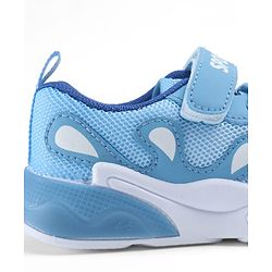 Cute Walk by Babyhug Velcro Closure Text Printed Sneakers - Light Blue
