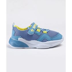 Cute Walk by Babyhug Velcro Closure Solid Sneakers - Blue