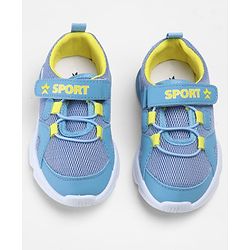 Cute Walk by Babyhug Velcro Closure Solid Sneakers - Blue