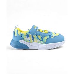 Cute Walk by Babyhug Velcro Closure Camouflage Printed Sneakers - Yellow