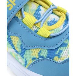 Cute Walk by Babyhug Velcro Closure Camouflage Printed Sneakers - Yellow