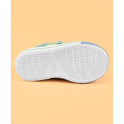 Cute Walk by Babyhug Velcro Closure Casual Shoes With Car Applique - Blue